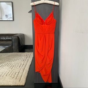 ZIMMERMAN red silk dress